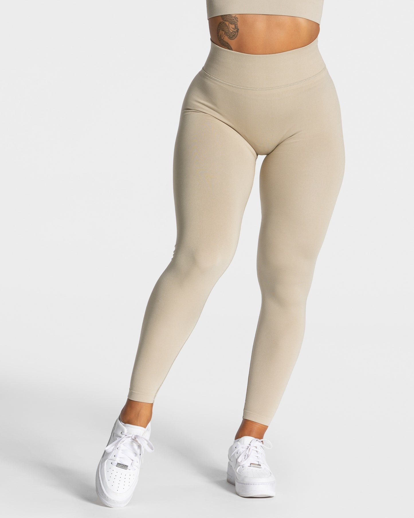 Statement Scrunch Leggings ‘Sand’