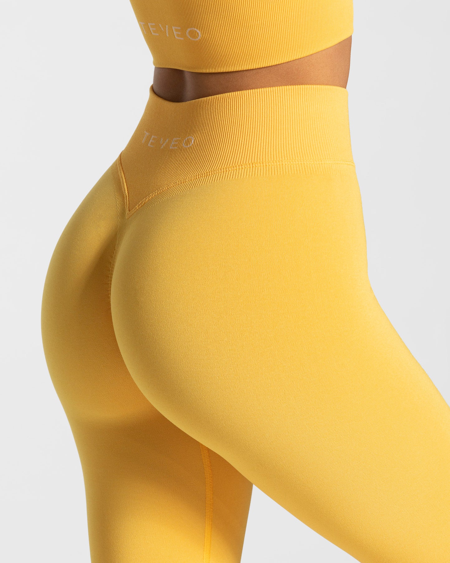 Statement Scrunch Leggings ‘Yellow’