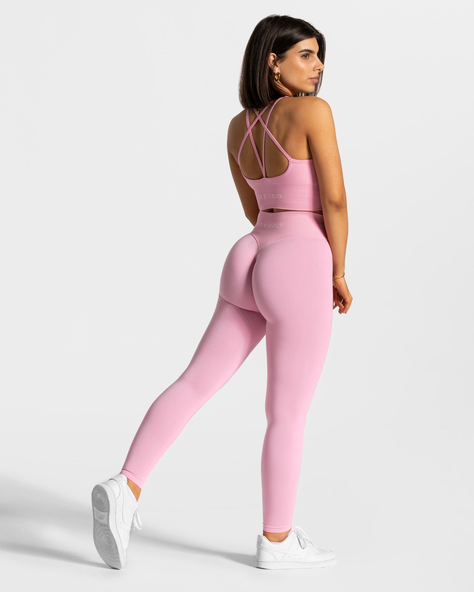 Legging Statement Scrunch rose TEVEO Official Store Sportbekleidung
