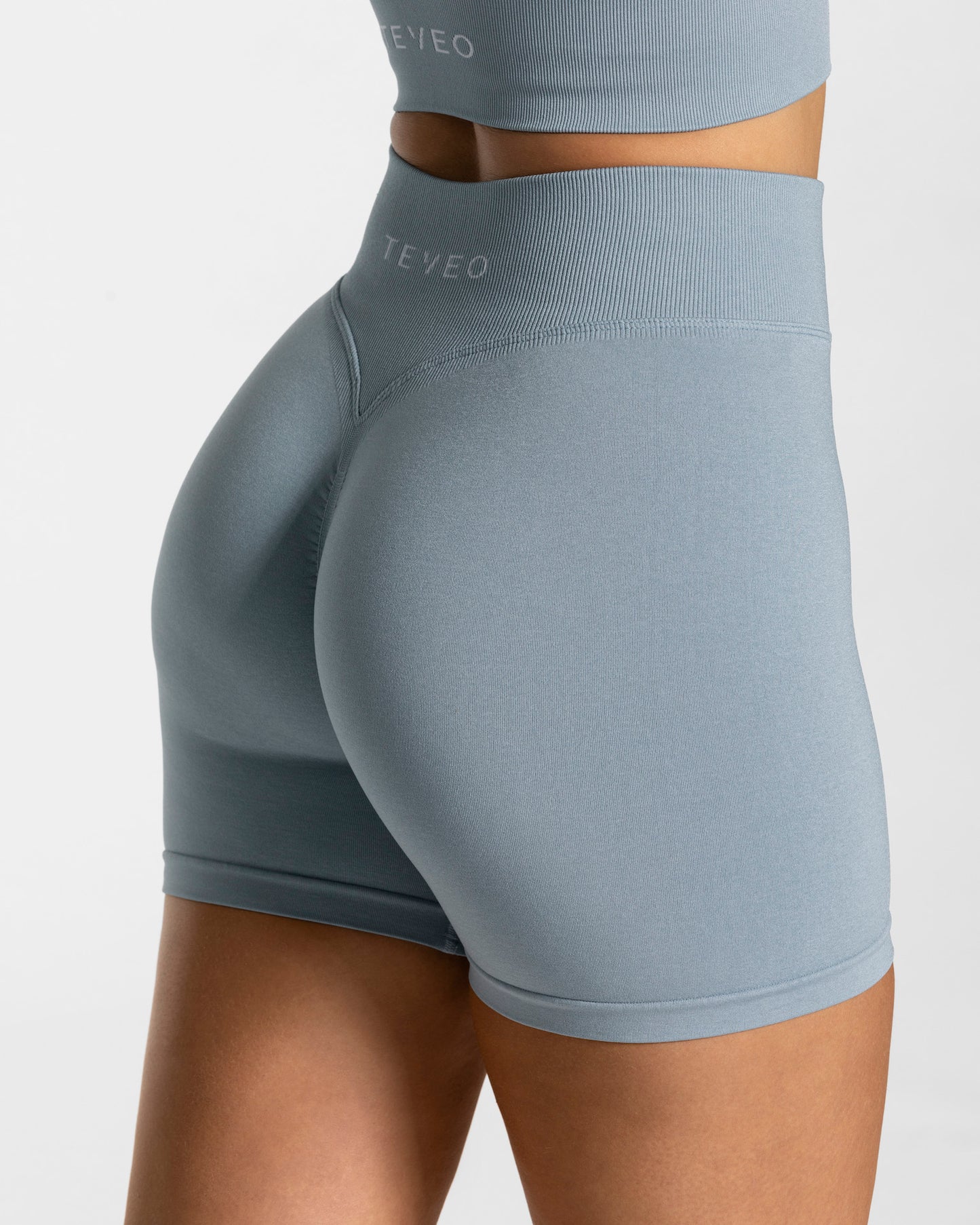 Statement Scrunch Shorts ‘Steel Blue’