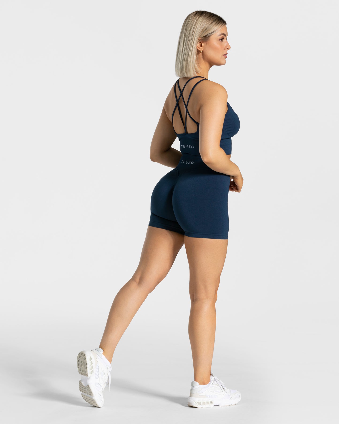Statement Scrunch Shorts ‘Dark Blue’