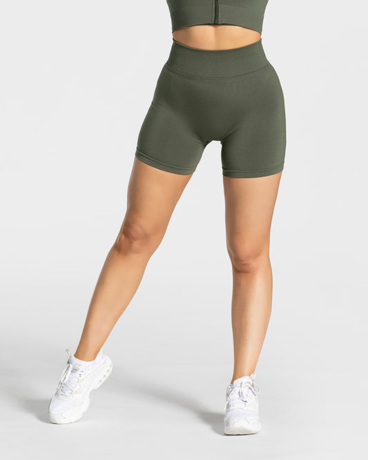 Statement Scrunch Shorts ‘Khaki’