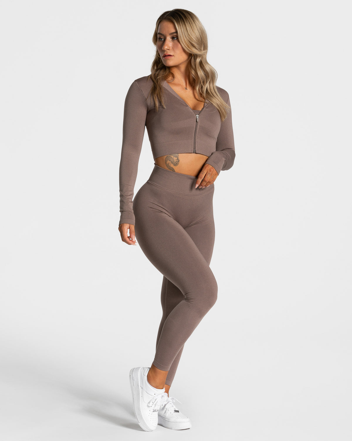 Bluza rozpinana Statement „Mokka”