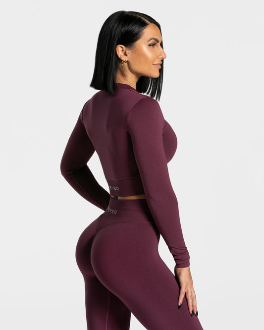 Statement Zip Jacket ‘Plum’