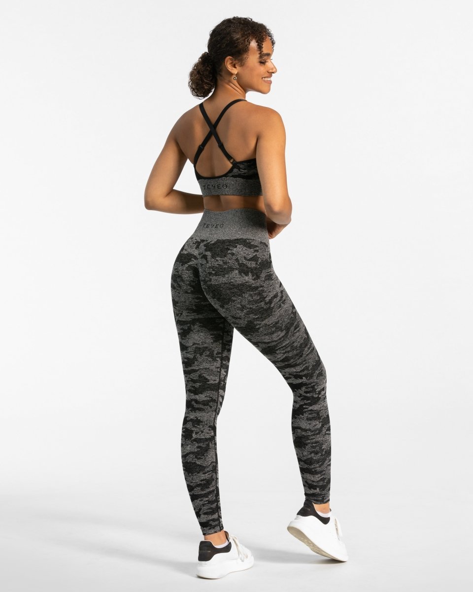 Camo Seamless Bh "Schwarz" - TEVEO
