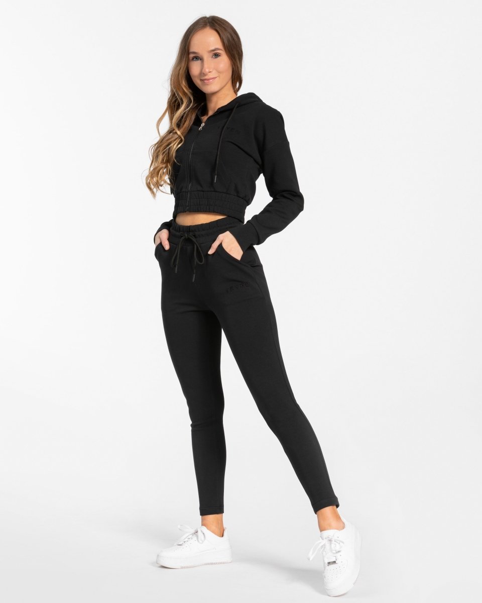 Classic Zip Hoodie "Schwarz" - TEVEO
