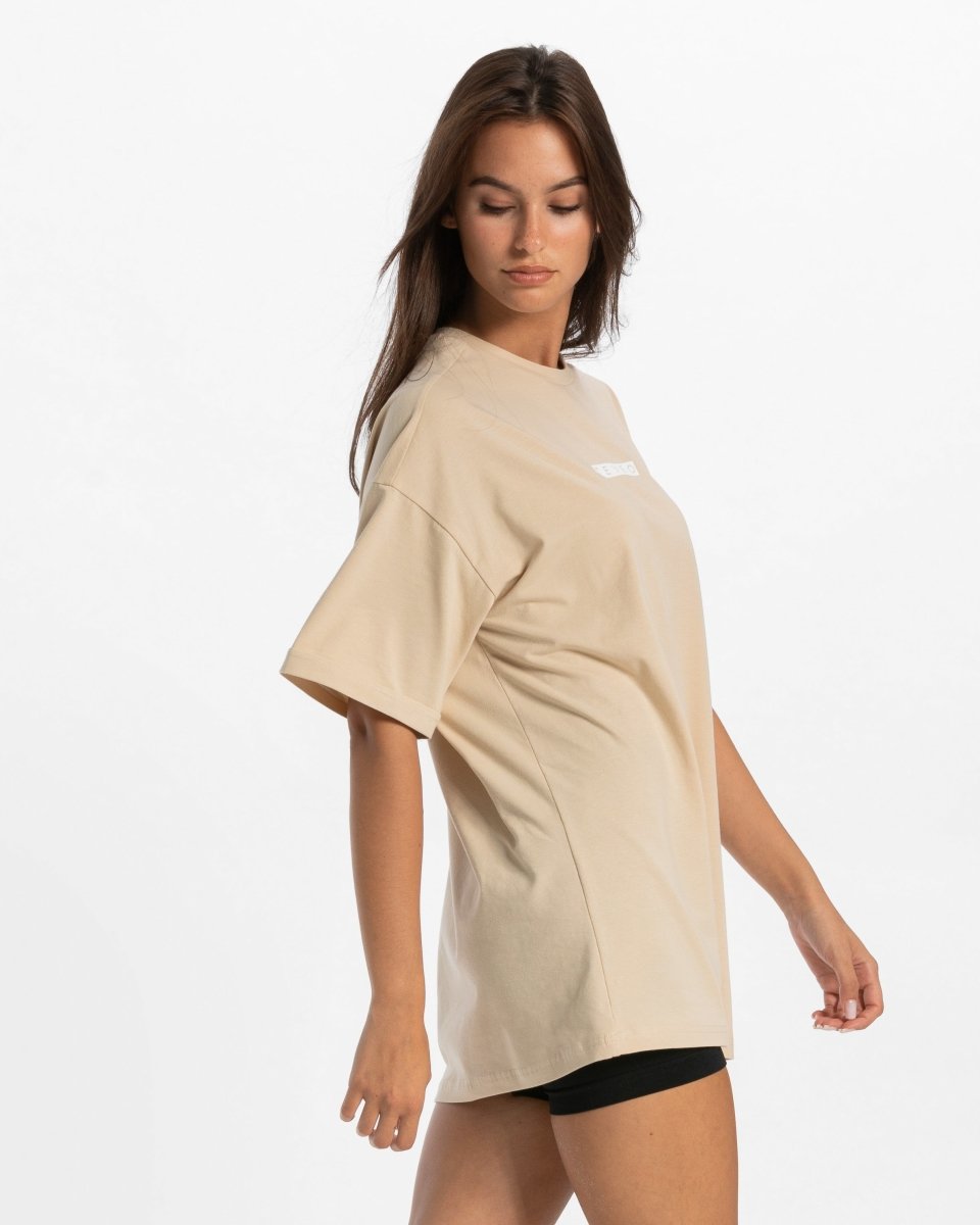 Iconic Oversized T-Shirt "Nude" - TEVEO