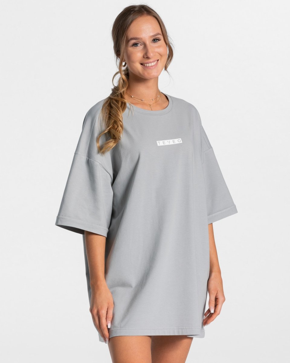 Iconic Oversized T-Shirt "Stahlblau" - TEVEO