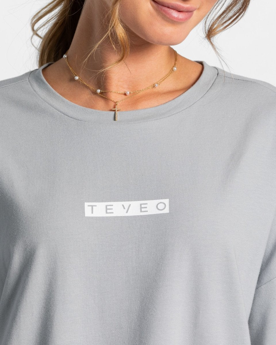 Iconic Oversized T-Shirt "Stahlblau" - TEVEO