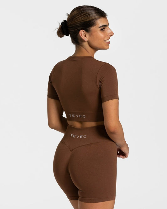 Sensation Crop Top "Karamell" - TEVEO